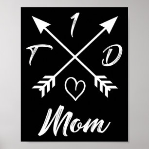 Typ-1-Diabetes-Mama T1D Diabetes-Bewusstseinsgesch Poster