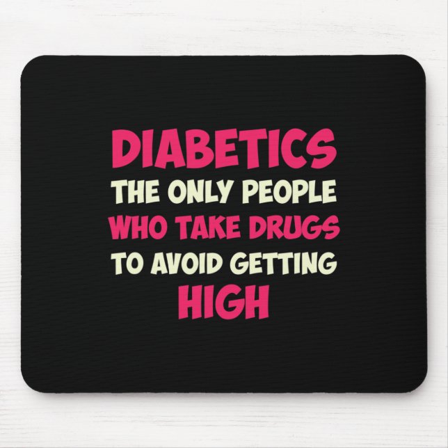 Typ-1-Diabetes-Mutter T1d-Diabetes-Bewusstsein  Mousepad (Vorne)