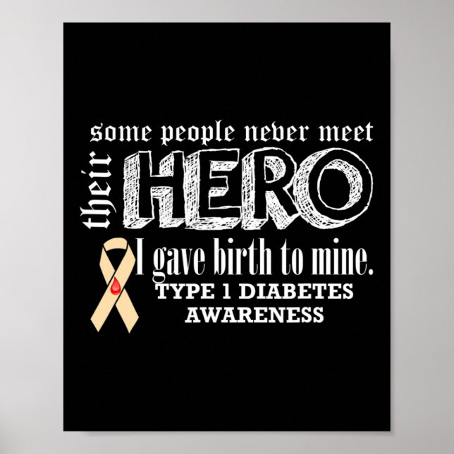 Typ 1 Diabetes Poster (Vorne)