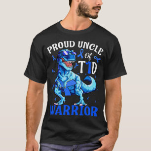 Typ 1 Diabetes-Proud-Onkel eines T1D-Warrior Dinos T-Shirt