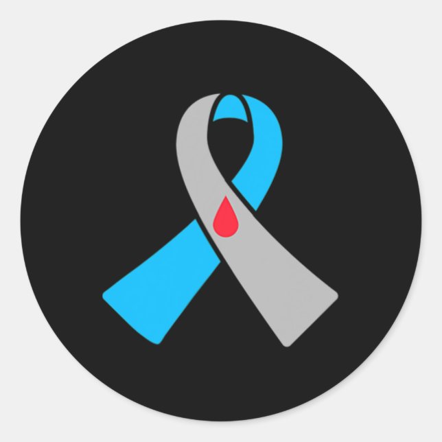 Typ 1 Diabetes-Sensibilisierungskampagne Abzeichen Runder Aufkleber (Vorderseite)