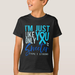 Typ 1 Diabetes Starkes T1d-Bewusstsein T-Shirt