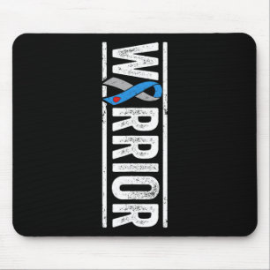 Typ 1 Diabetes Warrior - Sideways Awareness Ribbo Mousepad