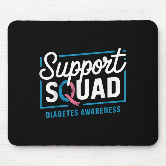 Typ 1 Diabetes Warrior Support Squad - Diabetes A Mousepad (Vorne)