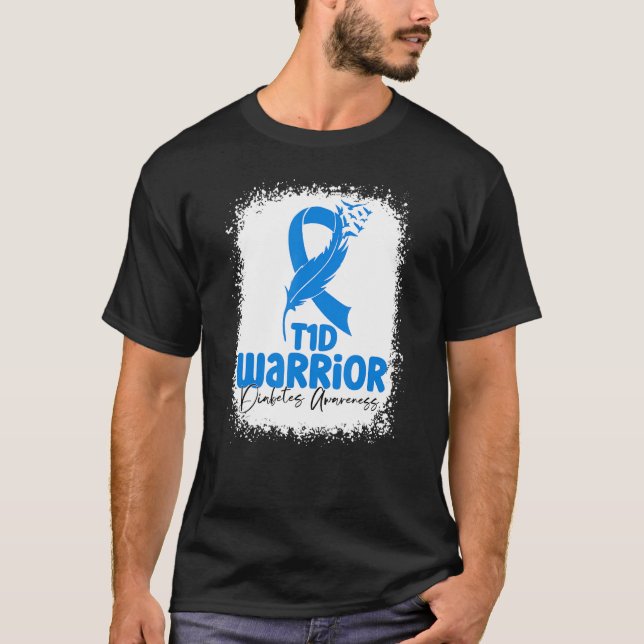 Typ 1 Diabetes Warrior T1D Aufklärungsmonat T-Shirt (Vorderseite)