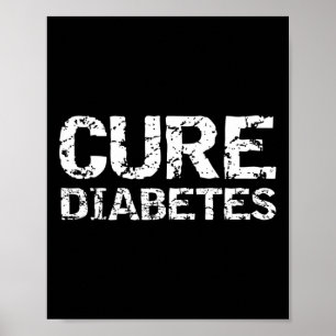Typ 1 Diabetes-Zitat zur Sensibilisierung für Diab Poster