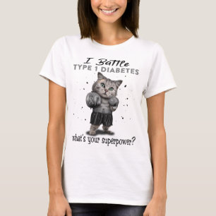 Typ 1 Geschenke zur Unterstützung des Diabetes-Bew T-Shirt