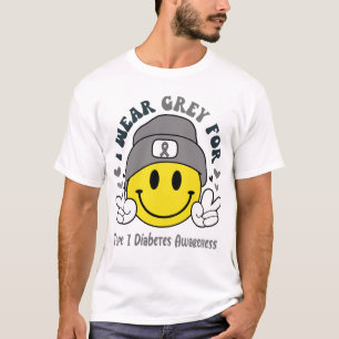 Typ 1 Geschenke zur Unterstützung des Diabetes-Bew T-Shirt