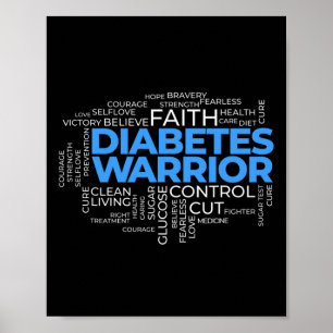 Typ 1 Kampf Sensibilisierung gegen Diabetes Poster