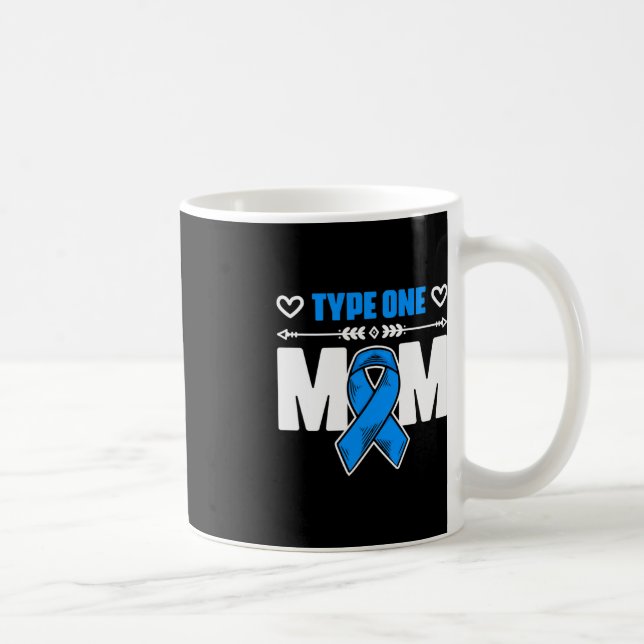 Typ-1-Mama Diabetes Erreger Diabetiker Diabetes Kaffeetasse (Rechts)