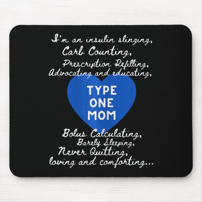 Typ-1-Mutter-Bewusstsein  Mousepad (Vorne)