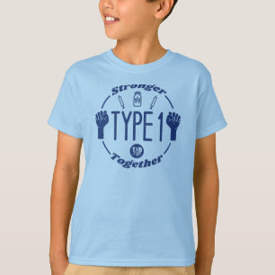 Typ 1 Stärkeres T [Nvy-LtBlu]-Shirt T-Shirt