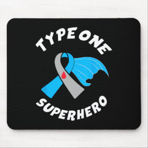 Typ 1 Superheld Typ 1 Diabetes-Bewusstsein 1 Mousepad