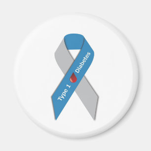 Typ- 1diabetes-Bewusstseins-Band Magnet
