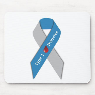 Typ- 1diabetes-Bewusstseins-Band Mousepad
