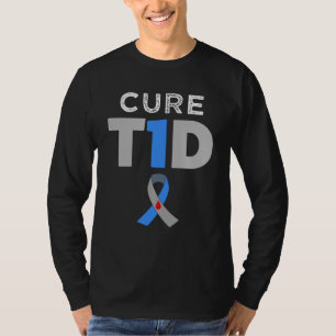 Typ- 1diabetes-Bewusstseins-der Männer der T-Shirt