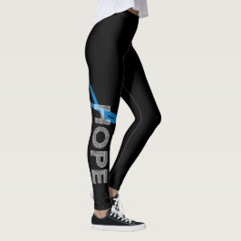 Typ- 1diabetes-blaues Band-Bewusstsein HOFFNUNG Leggings