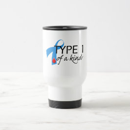Typ- 1diabetes-blaues Band-Bewusstsein HOFFNUNG Reisebecher