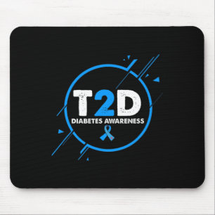 Typ 2 Diabetes Bewusstsein Vintag Diabetiker T2d V Mousepad