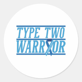 Typ 2 Diabetes-Krieger Runder Aufkleber
