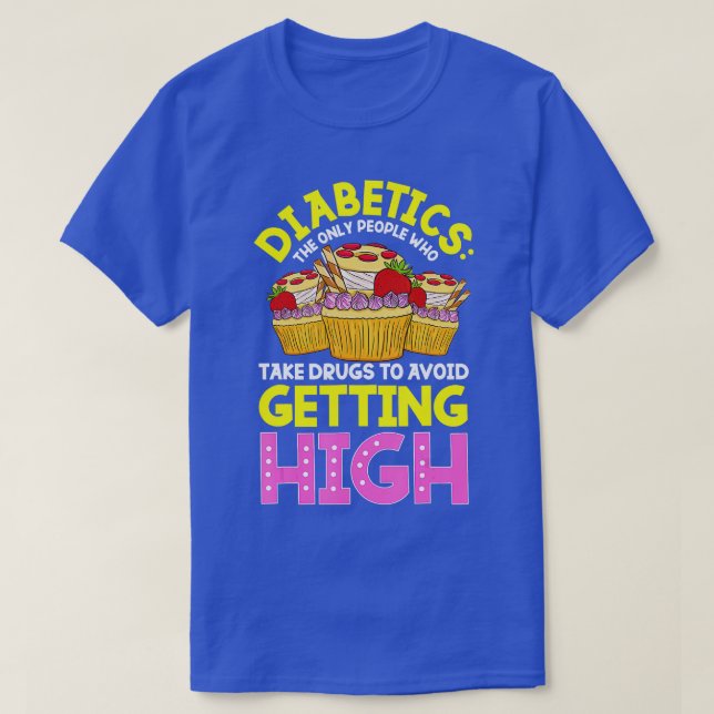 Typ 2 Diabetes Sensibilisierung für Niedliche Diab T-Shirt (Design vorne)