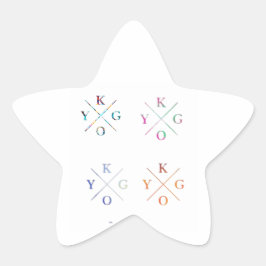 Typ 4 Pack Stern-Aufkleber