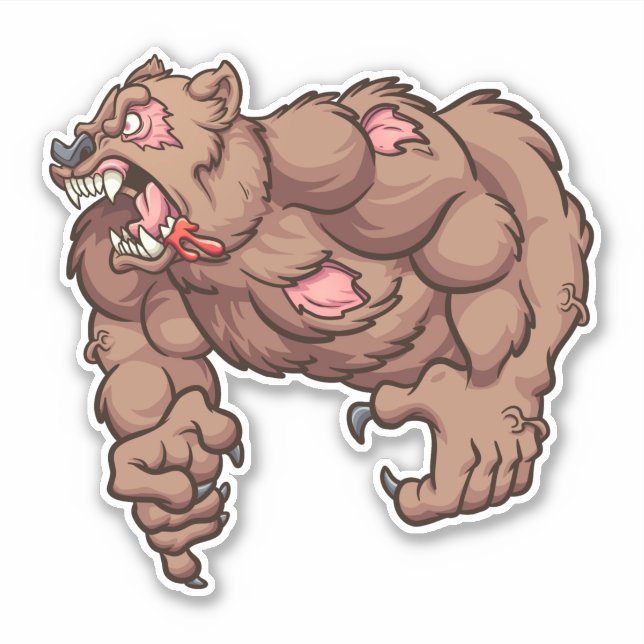 Typ - Bär Aufkleber (Vorderseite)