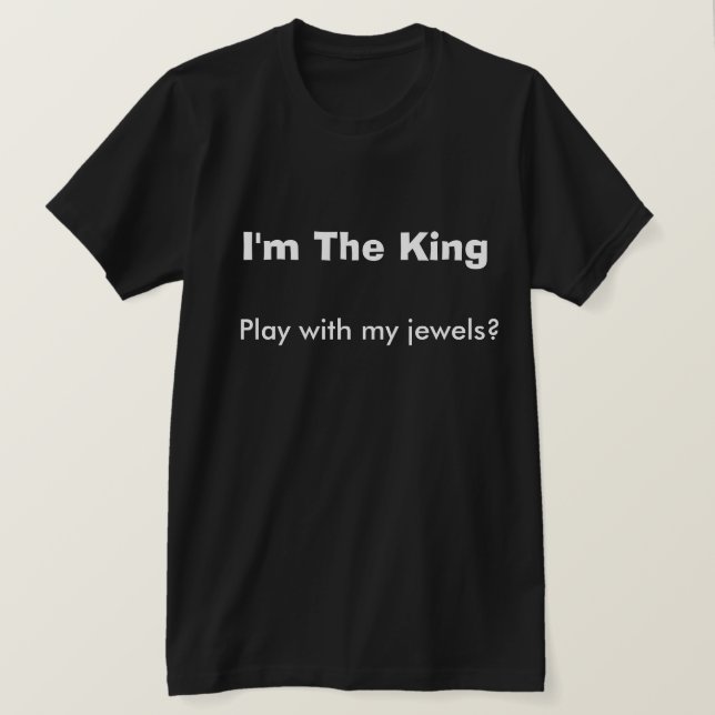 Typ Club Clothes King Funny Dirty Spaß Joke T-Shirt (Design vorne)