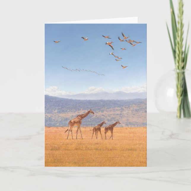 Typ Combes Tier-Kunst-Gruß-Karten Karte (Vorderseite)