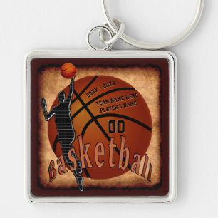 Typ Cool Techno vs Vintag Basketball Schlüsselanhä Schlüsselanhänger