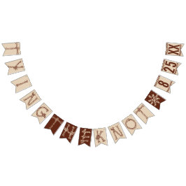 TYP DES KNOTES: KUNSTDATUM Rustikale Hochzeit Wimpelkette