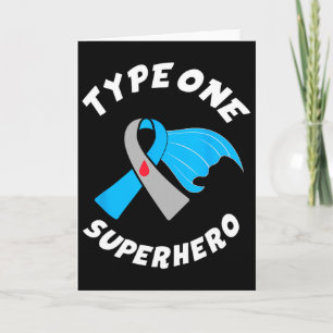 Typ Eins Superheld Typ-1-Diabetes-Bewusstsein 1 Karte