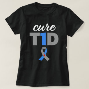 Typ- einsdiabetes-Bewusstseins-Hoffnungs-Geschenk T-Shirt