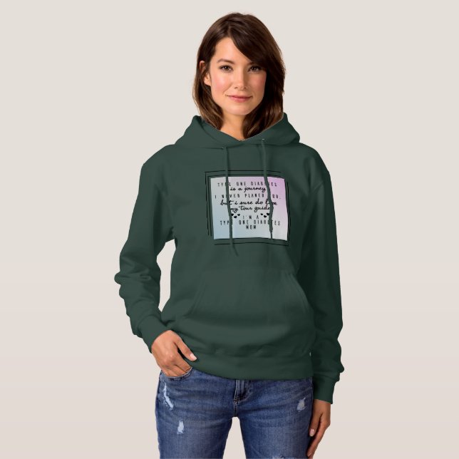 Typ- einsdiabetes ist Reise, die ich nie für Hoodie (Vorne ganz)