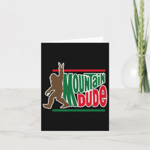Typ Funny Big Foot Sasquatch Wandern Karte