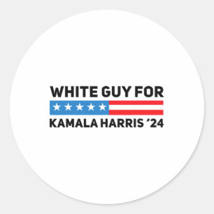 Typ für Kamala Harris 2024 Präsidentschaftswahl Runder Aufkleber