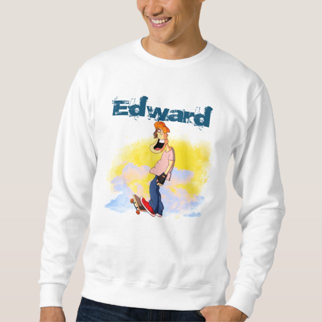 Typ für Skateboarden (leicht) Sweatshirt (Vorderseite)