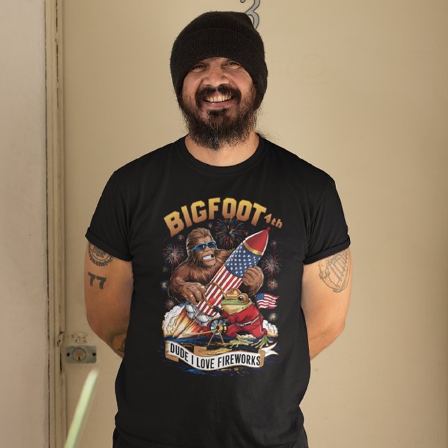 TYP I LIEBE FIREWORKS Bigfoots T-Shirt (Von Creator hochgeladen)