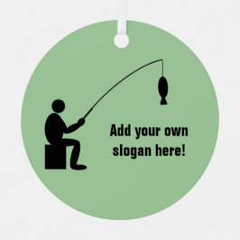 Typ im Fischfang - Angeln mit Fischen online - jed Ornament Aus Metall