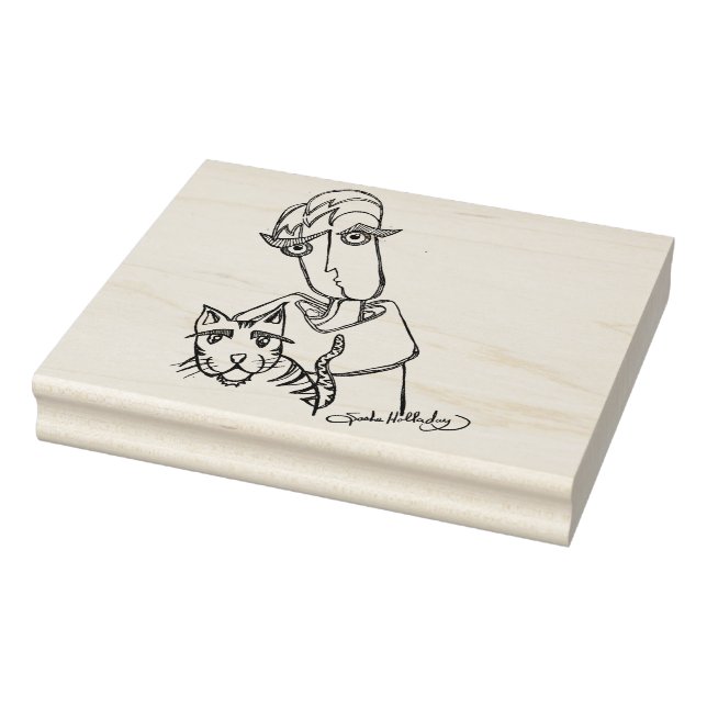 Typ & Kitty Wood Briefmarke Gummistempel (Stempel)