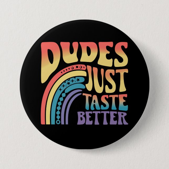 Typ kosten einfach einen besseren Regenbogen Gay P Button (Vorderseite)