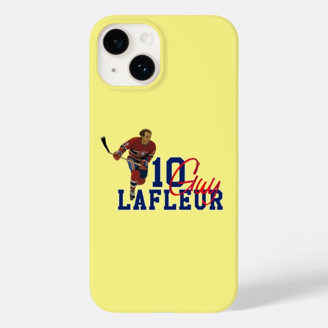 Typ Lafleur Ice Hockey Legende Case-Mate iPhone 14 Hülle (Rückseite)