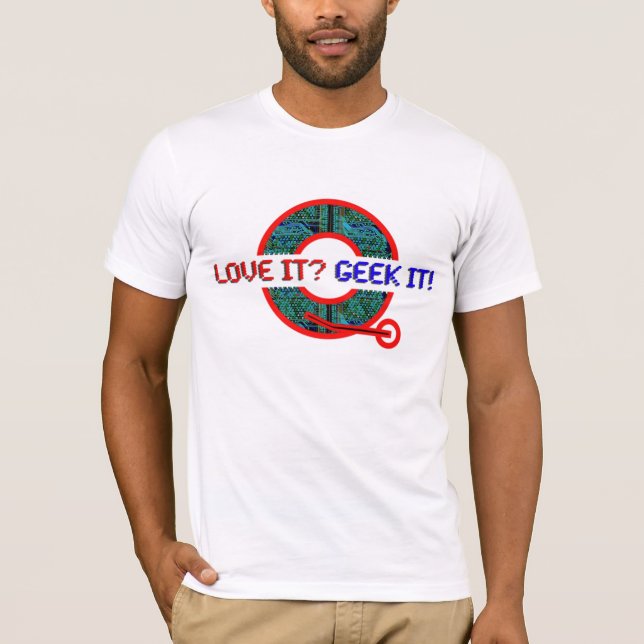 Typ-Liebe es Geek es T-Shirt (Vorderseite)