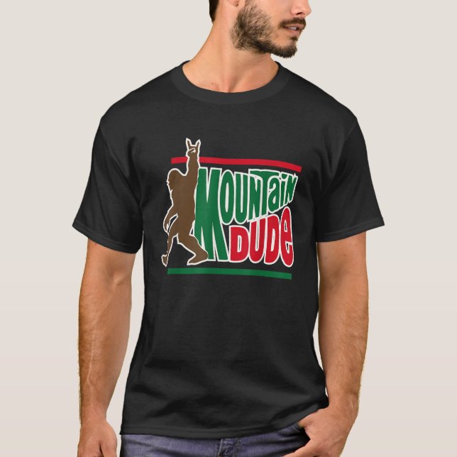 Typ lustig Grosses Fass Sasquatch Wandern T-Shirt (Vorderseite)