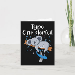 Typ onedere Koala Diabetes Band T1D Diabetes Karte