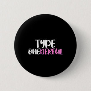 Typ oneful Typ 1 Diabetes Awareness Button