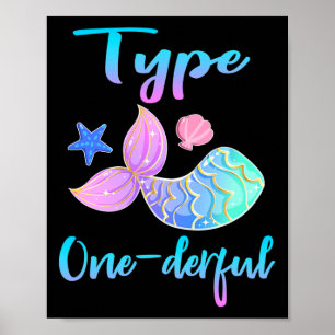 Typ Oneful Typ 1 Diabetes Awareness Kleidung Poster