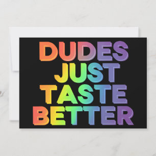 Typ probieren einfach bessere Rainbow Gay Pride LG Einladung