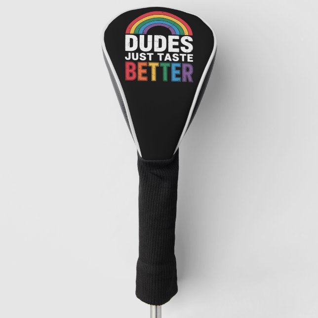 Typ probieren einfach ein LGBTQ-Geschenk für Gay P Golf Headcover (Vorderseite)