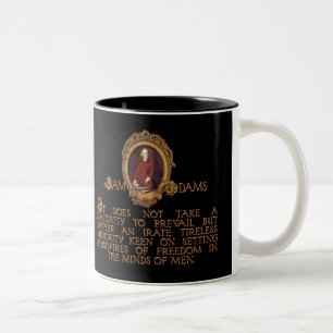 Typ Samuel Adams, zorniges und unermüdlicher Zweifarbige Tasse